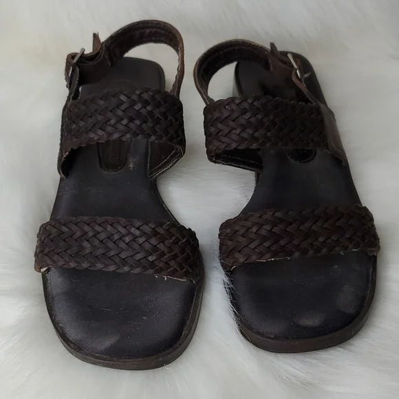 Enzo Angiolini Weaved Leather Strap Sandal - Picture 3 of 15